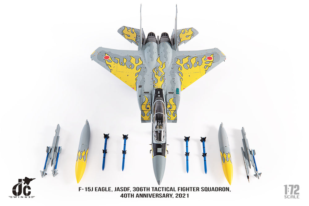 [Pre-order item] F-15J Japan Air Self-Defense Force 306th Air Squadron "40th Anniversary Paint" 1/72 (JC20241119) [JCW-72-F15-020] 