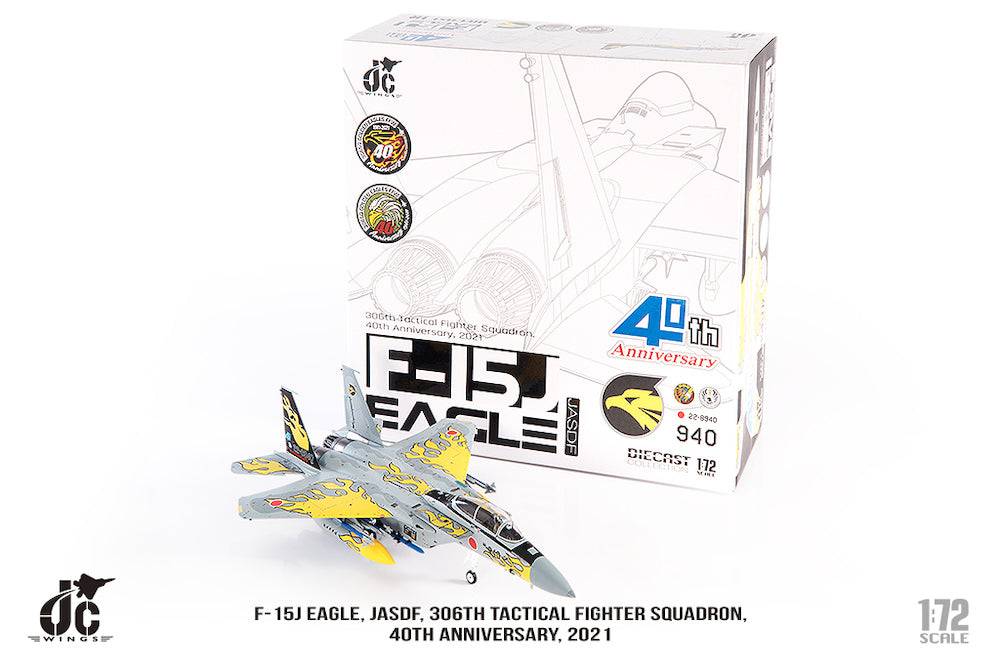 [Pre-order item] F-15J Japan Air Self-Defense Force 306th Air Squadron "40th Anniversary Paint" 1/72 (JC20241119) [JCW-72-F15-020] 