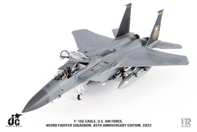 【お取り寄せ】F-15C アメリカ空軍 第493戦闘飛行隊 45周年記念塗装 2022 1/72[JCW-72-F15-023]