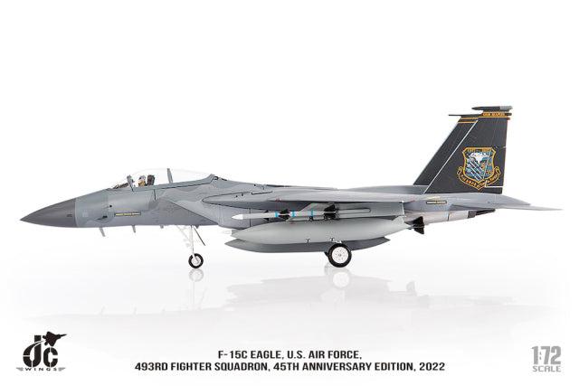 【お取り寄せ】F-15C アメリカ空軍 第493戦闘飛行隊 45周年記念塗装 2022 1/72[JCW-72-F15-023]