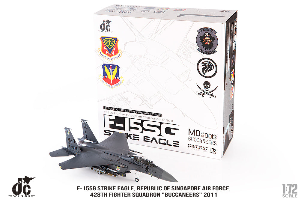 【お取り寄せ】F-15SG シンガポール空軍  第428戦闘飛行隊 「バッカニアーズ」  2011年 1/72 [JCW-72-F15-025]