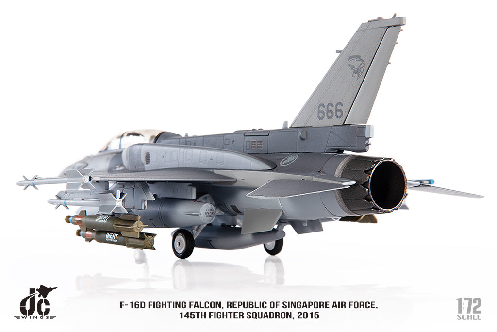 ミニカー　1/72 F-16D シンガポール空軍 145th FS 2015 [JCW-72-F16-019] JC Wings F-16D Singapore Air Force 145th FS 2015 1/72 [JCW
