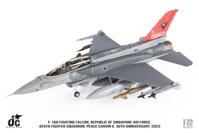 F-16D Singapore Air Force No. 425 Squadron "Peace Carvin II" #020 30th Anniversary Paint 2023 1/72 [JCW-72-F16-023] 