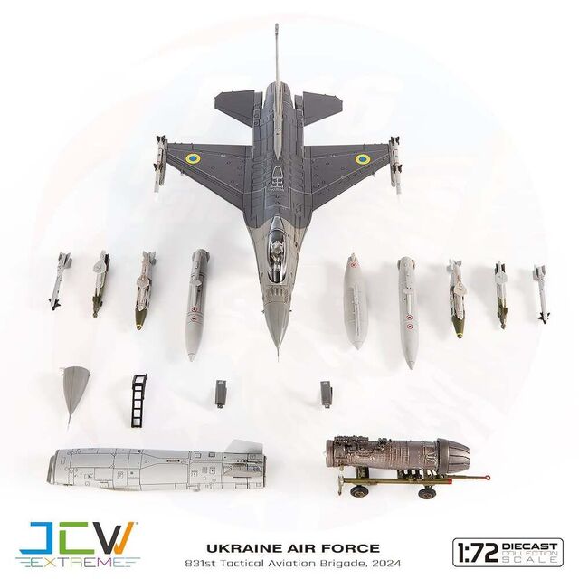 F-16AM ウクライナ空軍 第831戦術航空旅団 1/72 [JCW-72-F16-026]