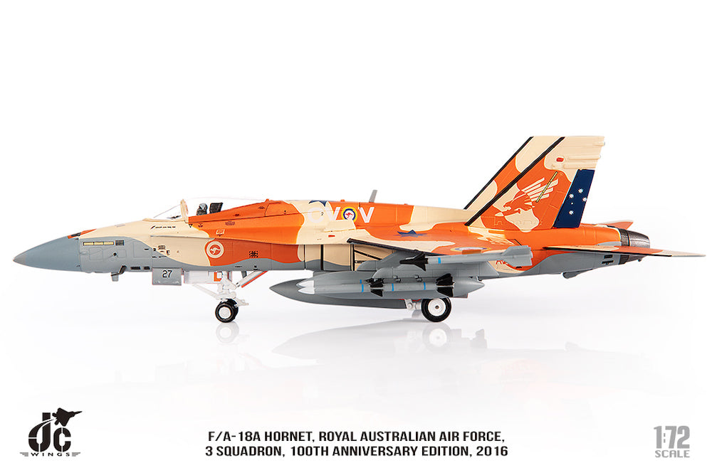 F/A-18A Royal Australian Air Force No. 3 Squadron 100th Anniversary Paint 2016 1/72 [JCW-72-F18-016]