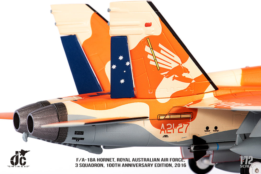 F/A-18A Royal Australian Air Force No. 3 Squadron 100th Anniversary Paint 2016 1/72 [JCW-72-F18-016]