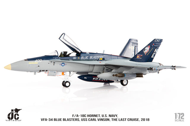 F/A-18C US Navy VFA-34 Blue Blasters "The Last Cruise" 2018 1/72 [JCW-72-F18-018] 