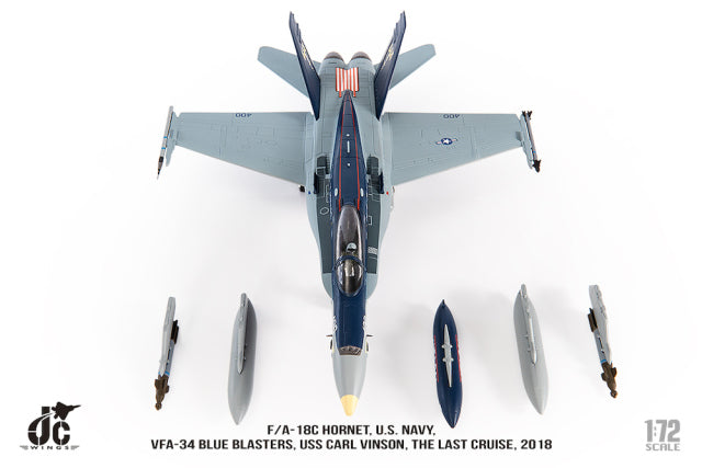 F/A-18C US Navy VFA-34 Blue Blasters "The Last Cruise" 2018 1/72 [JCW-72-F18-018] 