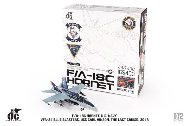 F/A-18C US Navy VFA-34 Blue Blasters "The Last Cruise" 2018 1/72 [JCW-72-F18-018] 