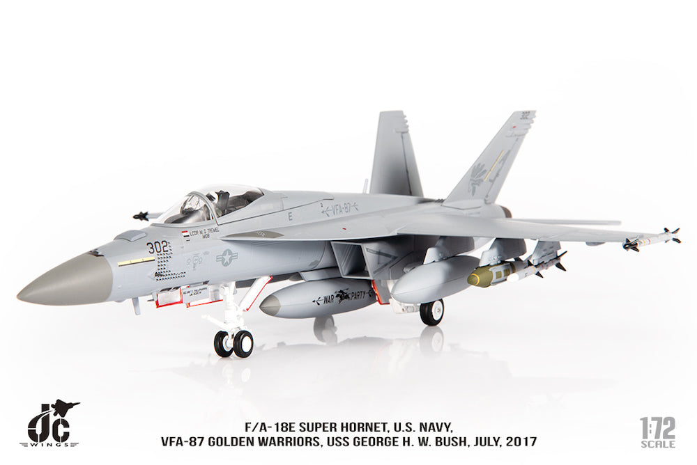 F/A-18E VFA-87 ゴールデンウォリアーズ USS ジョージ・H・W・ブッシュ 2017年 1/72 [JCW-72-F18-021]