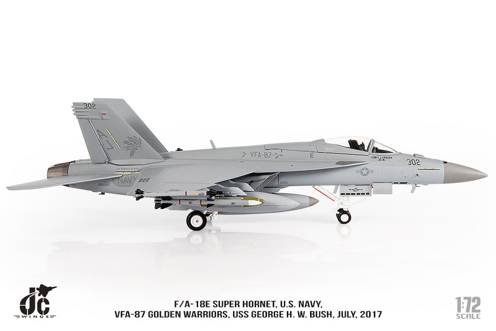 F/A-18E VFA-87 ゴールデンウォリアーズ USS ジョージ・H・W・ブッシュ 2017年 1/72 [JCW-72-F18-021]