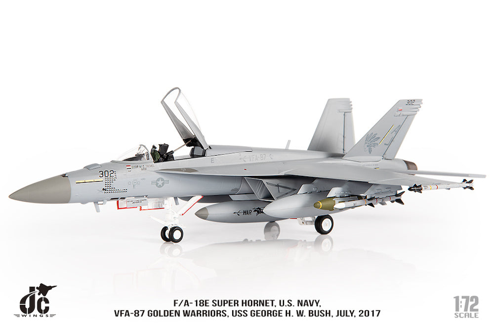 F/A-18E VFA-87 ゴールデンウォリアーズ USS ジョージ・H・W・ブッシュ 2017年 1/72 [JCW-72-F18-021]