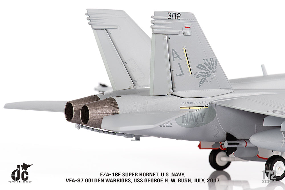 F/A-18E VFA-87 ゴールデンウォリアーズ USS ジョージ・H・W・ブッシュ 2017年 1/72 [JCW-72-F18-021]