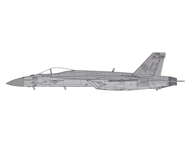 【予約商品】F/A-18E  VFA-87 ゴールデンウォリアーズ  USS ジョージ・H・W・ブッシュ 2017年  1/72 (JC20241119) [JCW-72-F18-021]