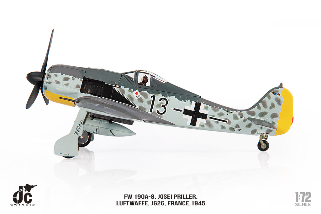 FW190A-8 German Air Force JG26 France 1945 1/72[JCW-72-FW190-003] 