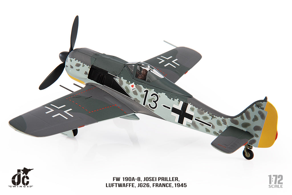 FW190A-8 German Air Force JG26 France 1945 1/72[JCW-72-FW190-003] 