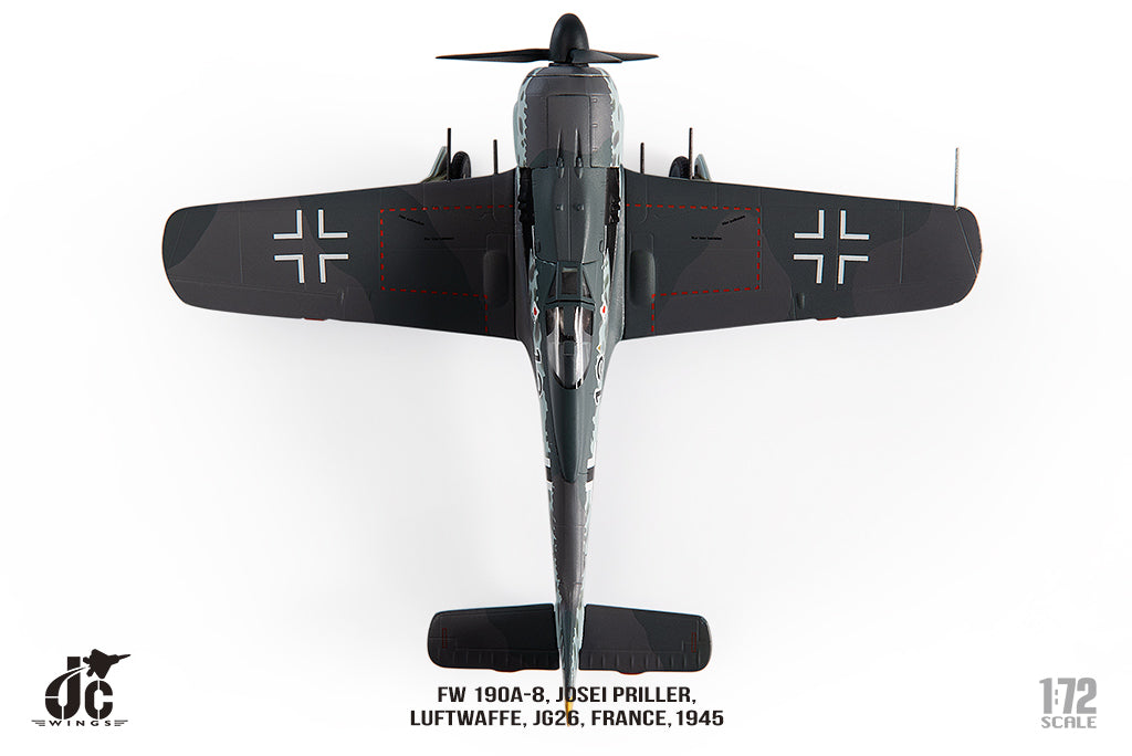 新品大特価ドイツ空軍 　フォッケウルフ　ＦＷ１９０Ａ－８　ＪＧ52　ハンス・ドルテンマン　１９４４／６　ハセガワ1/３２完成品 完成品