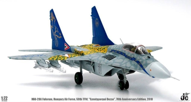 【お取り寄せ】MiG-29B ハンガリー空軍 第59戦術戦闘航空団 「Szentgyorgui Dezso」 特別塗装「70周年記念」 10年 1/72 [JCW-72-MG29-004]