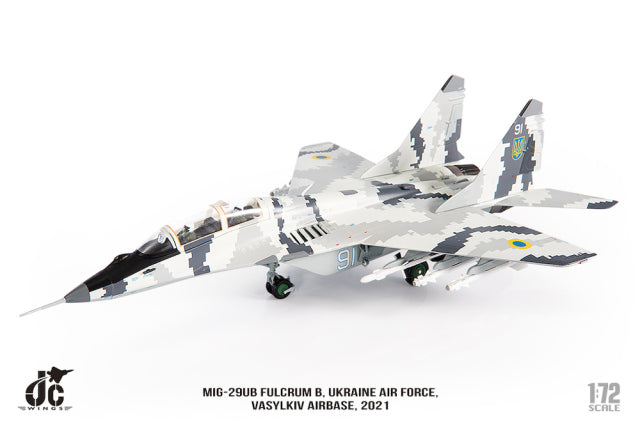 米格-29UB烏克蘭空軍瓦西里基夫空軍基地2021年1/72 [JCW-72-MG29-015] 