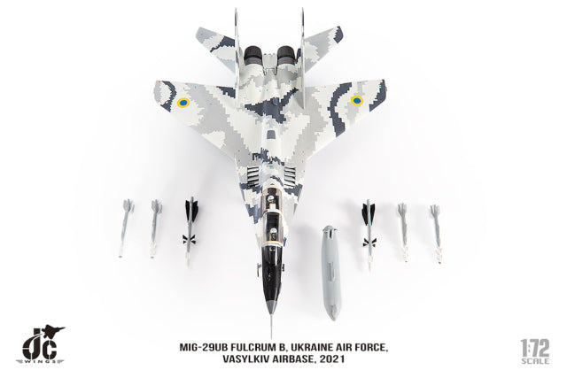 米格-29UB烏克蘭空軍瓦西里基夫空軍基地2021年1/72 [JCW-72-MG29-015] 