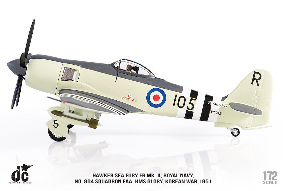 Hawker Sea Fury FB MK.II Royal Navy No. 804 Naval Squadron Korean War 1951 1/72 [JCW-72-SFURY-002]