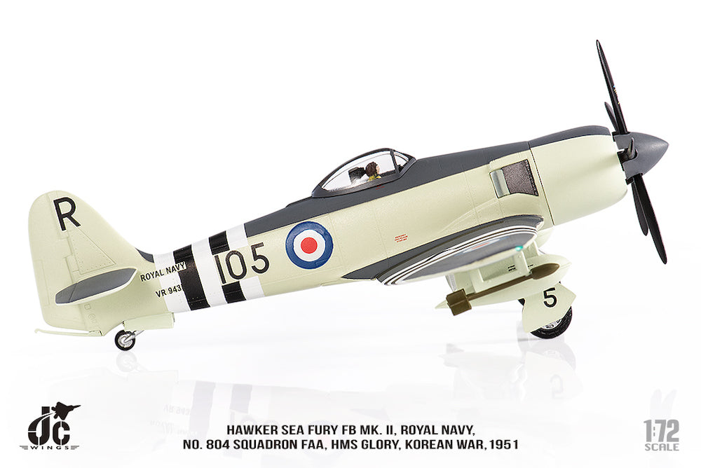 Hawker Sea Fury FB MK.II Royal Navy No. 804 Naval Squadron Korean War 1951 1/72 [JCW-72-SFURY-002]