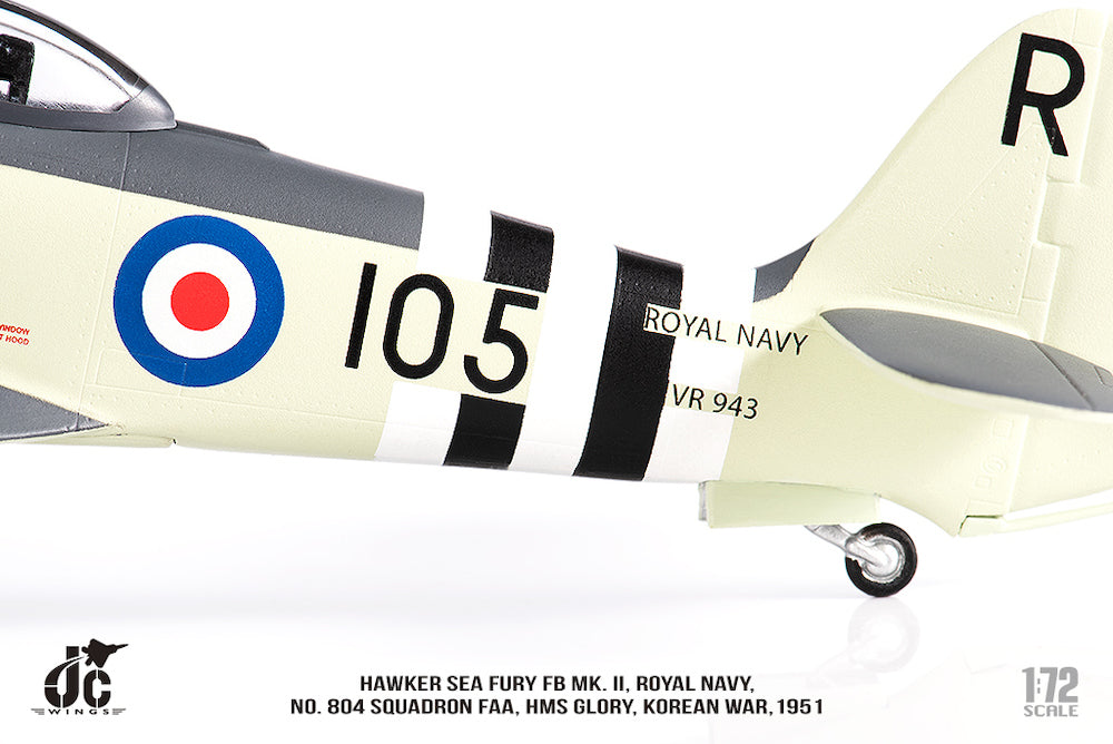 Hawker Sea Fury FB MK.II Royal Navy No. 804 Naval Squadron Korean War 1951 1/72 [JCW-72-SFURY-002]