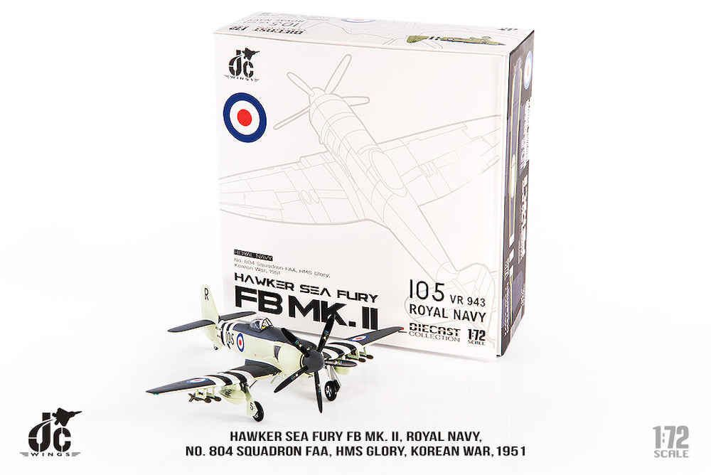 Hawker Sea Fury FB MK.II Royal Navy No. 804 Naval Squadron Korean War 1951 1/72 [JCW-72-SFURY-002]