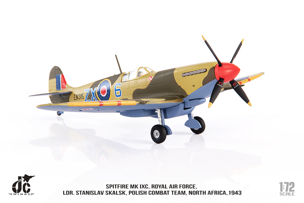 Spitfire MK IXc Ldr. Royal Air Force Stanislaw Skalski Polish Combat Team North Africa 1943 1/72[JCW-72-SPF-003]