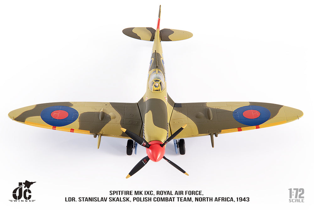 Spitfire MK IXc Ldr. Royal Air Force Stanislaw Skalski Polish Combat Team North Africa 1943 1/72[JCW-72-SPF-003]