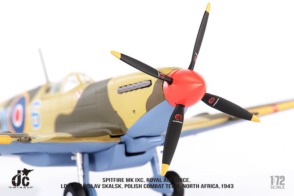 Spitfire MK IXc Ldr. Royal Air Force Stanislaw Skalski Polish Combat Team North Africa 1943 1/72[JCW-72-SPF-003]