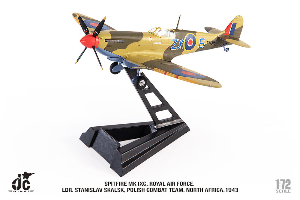 Spitfire MK IXc Ldr. Royal Air Force Stanislaw Skalski Polish Combat Team North Africa 1943 1/72[JCW-72-SPF-003]