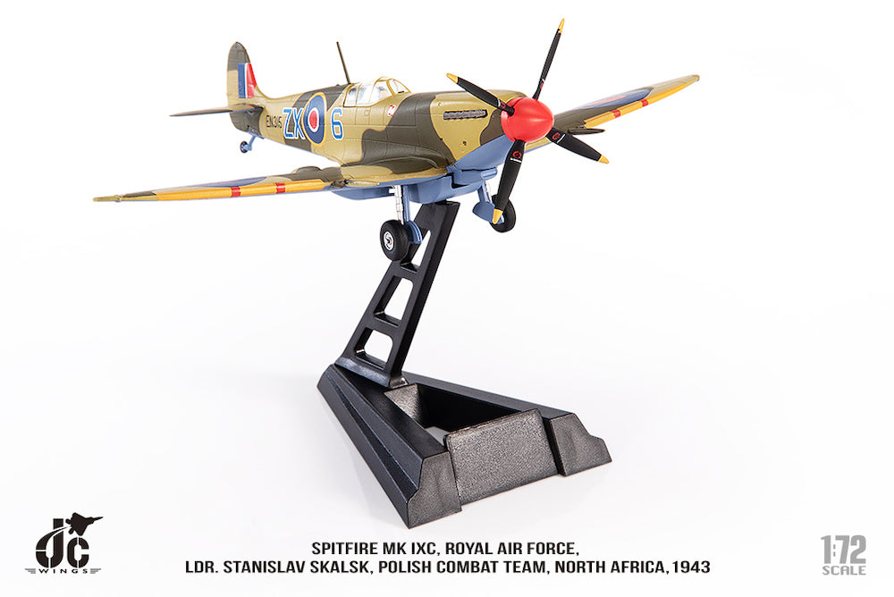 Spitfire MK IXc Ldr. Royal Air Force Stanislaw Skalski Polish Combat Team North Africa 1943 1/72[JCW-72-SPF-003]