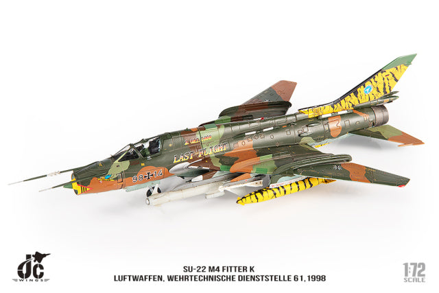 【お取り寄せ】SU-22M4 ドイツ空軍 航空機技術耐空性センター(WTD61) 1998年 1/72 [JCW-72-SU20-004]