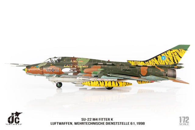 SU-22M4 德國空軍飛機技術適航中心 (WTD61) 1998年 1/72 (JC20241119) [JCW-72-SU20-004] 