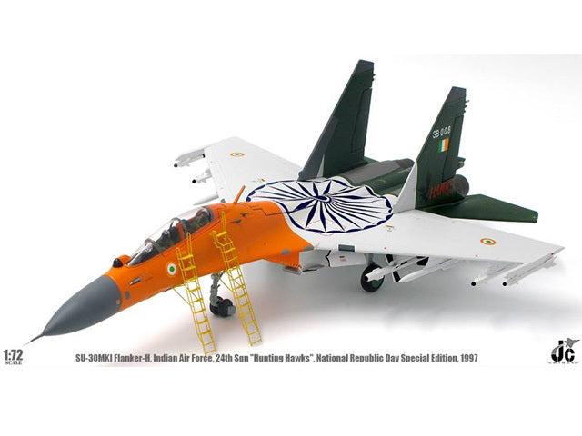 SU-30MKI Indian Air Force No. 24 Squadron "Hunting Hawks" Special Paint Republic Day 26 January 1997 S9008 1/72 [JCW-72-SU30-005]