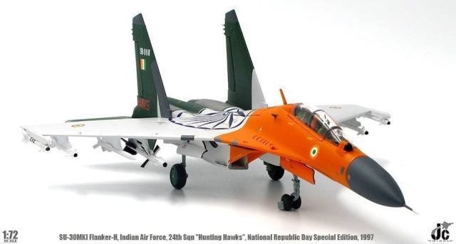 SU-30MKI 印度空軍第24中隊「獵鷹」特殊塗裝 共和國日 1997年1月26日 S9008 1/72 [JCW-72-SU30-005]