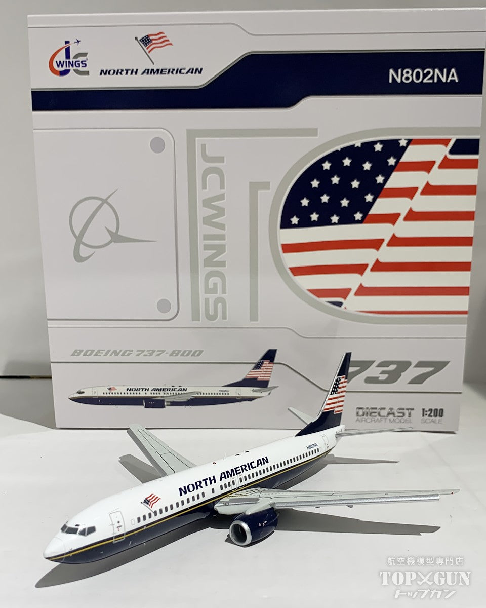 737-800 North American Airlines Flap Down Model N802NA 1/200 [LH2437A]