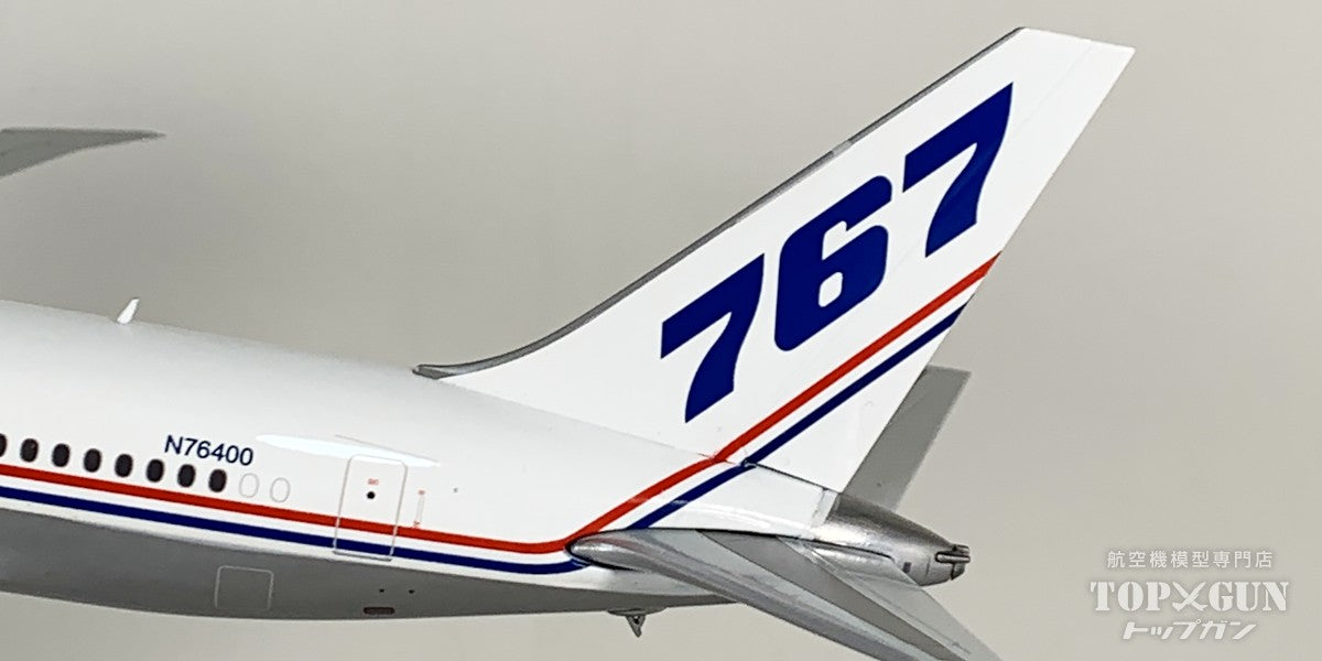B767-400ER ボーイング ハウスカラー ポリッシュ仕上げ フラップダウンモデル N76400 1/200 [LH2496A]