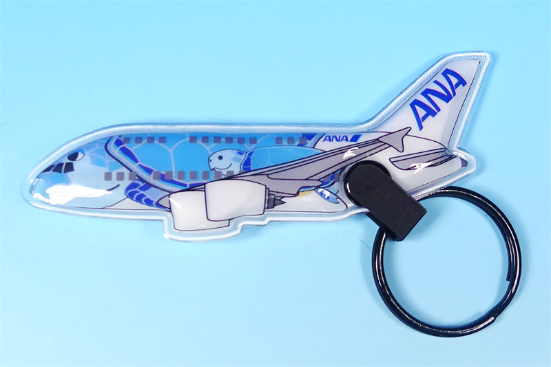 LED Light Keychain ANA All Nippon Airways Flying Honu No. 1 Blue [MZ653] 