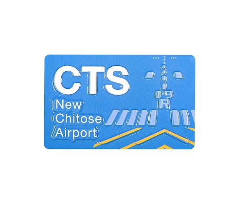 Airport Code Magnetic Plate 3 Letters New Chitose Airport (CTS) [MZ673]