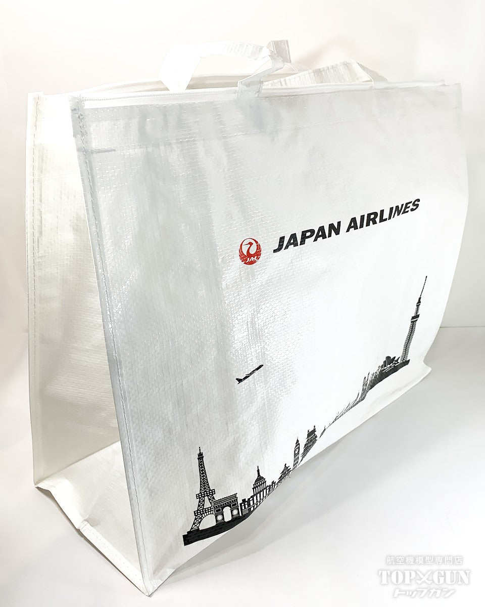 JAL 日本航空 ショッピングバッグ PP製 白 [MZ692]