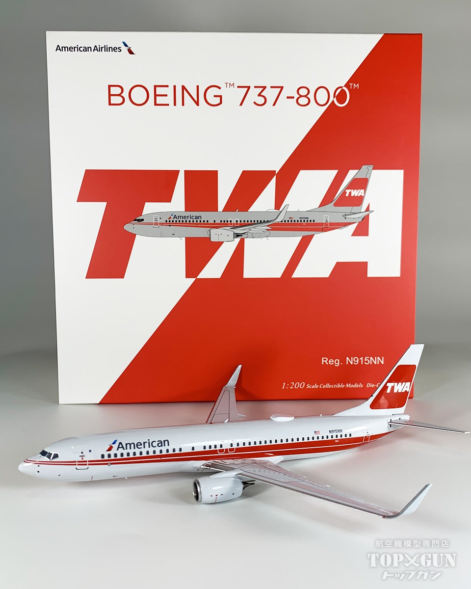 B737-800/w アメリカン航空  「TWA retro special livery」 N915NN 1/200 [NG08053]