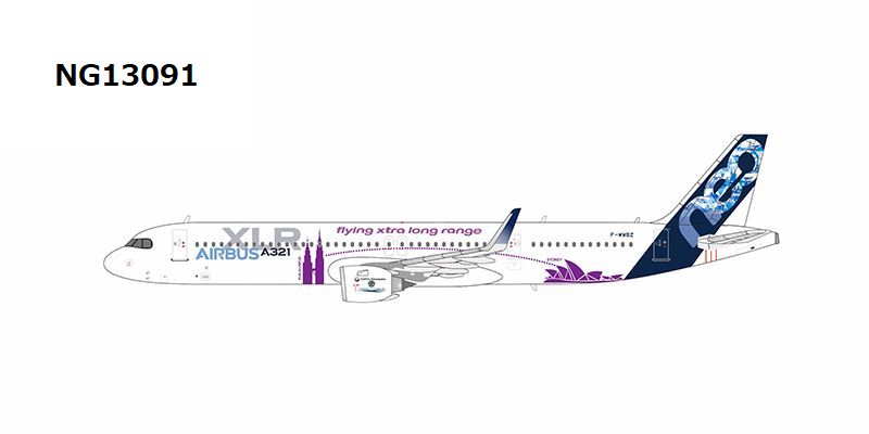 【予約商品】A321XLR エアバス社 ハウスカラー 「flying Xtra Long Range」 PW1100Gエンジン装備 F-WWBZ 1/400 (NG20230530) [NG13091]