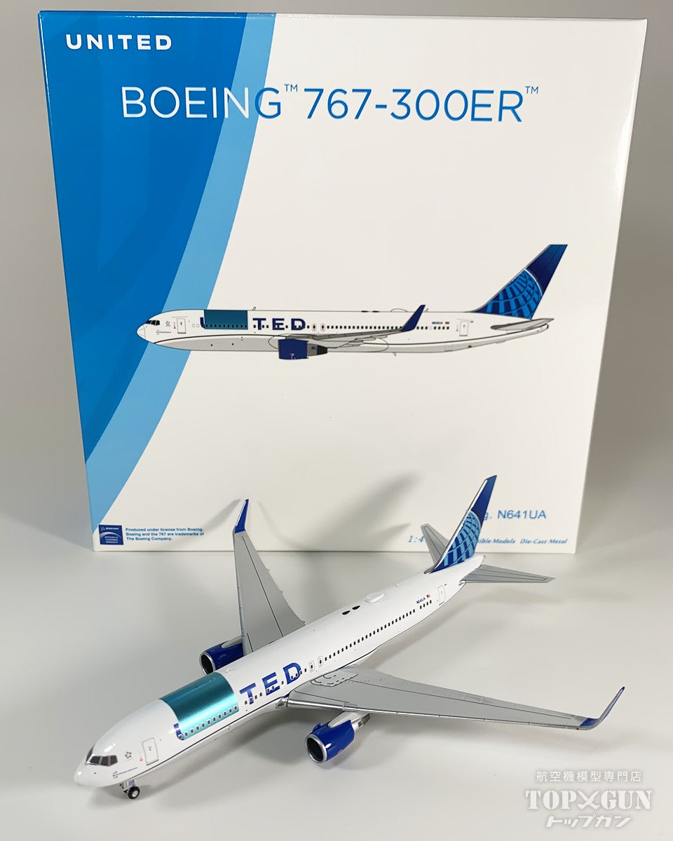 [Released on Friday, February 28th] B767-300ER/w United Airlines "Blue Evolution livery" (with special painting after structural repair) N641UA 1/400 (NG20250114) [NG17007] 