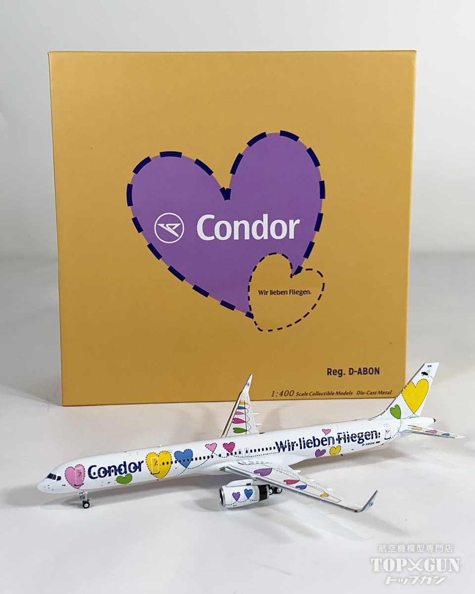 B757-300/w コンドル航空 「50th Anniversary colors」 D-ABON （ディスプレイスタンド付） 1/400 [NG45010]