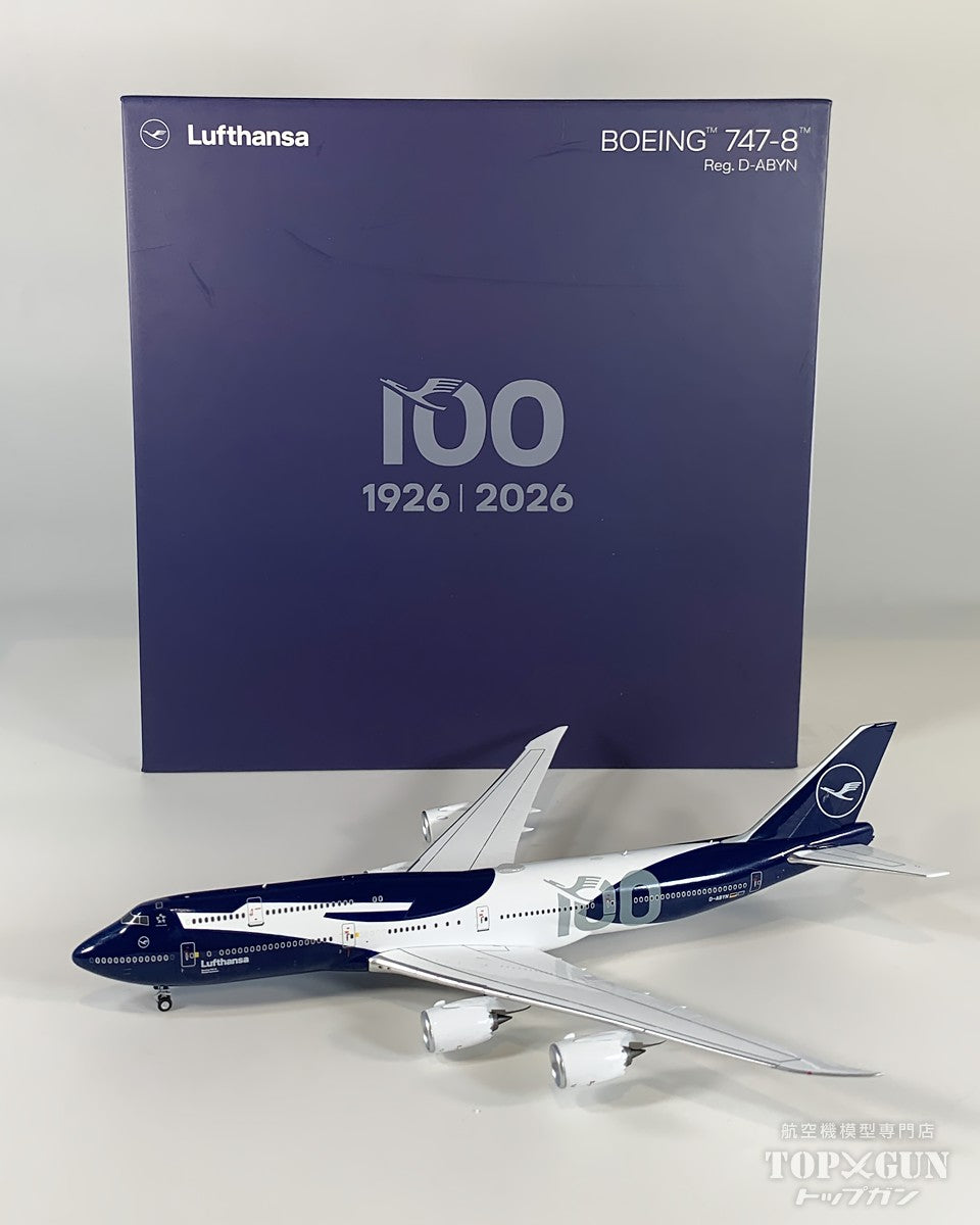 B747-8i ルフトハンザ航空 100周年記念 D-ABYN （ディスプレイスタンド付） 1/400 [NG78045]