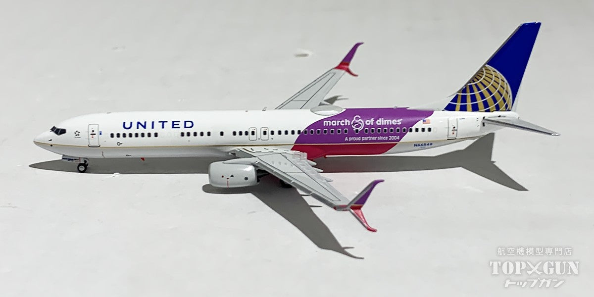 B737-900ER/w United Airlines CO-UA merged livery with scimitar winglets "March of Dimes" N66848 1/400 [NG79013] 