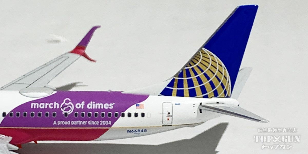 B737-900ER/w United Airlines CO-UA merged livery with scimitar winglets "March of Dimes" N66848 1/400 [NG79013] 