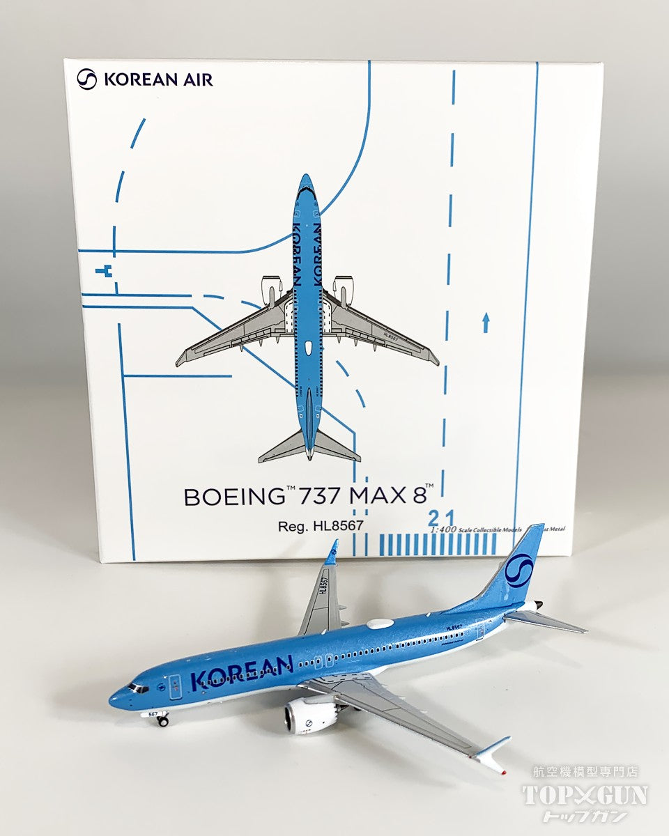 B737 MAX8 大韓航空 「Korean Air's first 737-8 in 2025's new standard livery」 HL8567 1/400 [NG88047]
